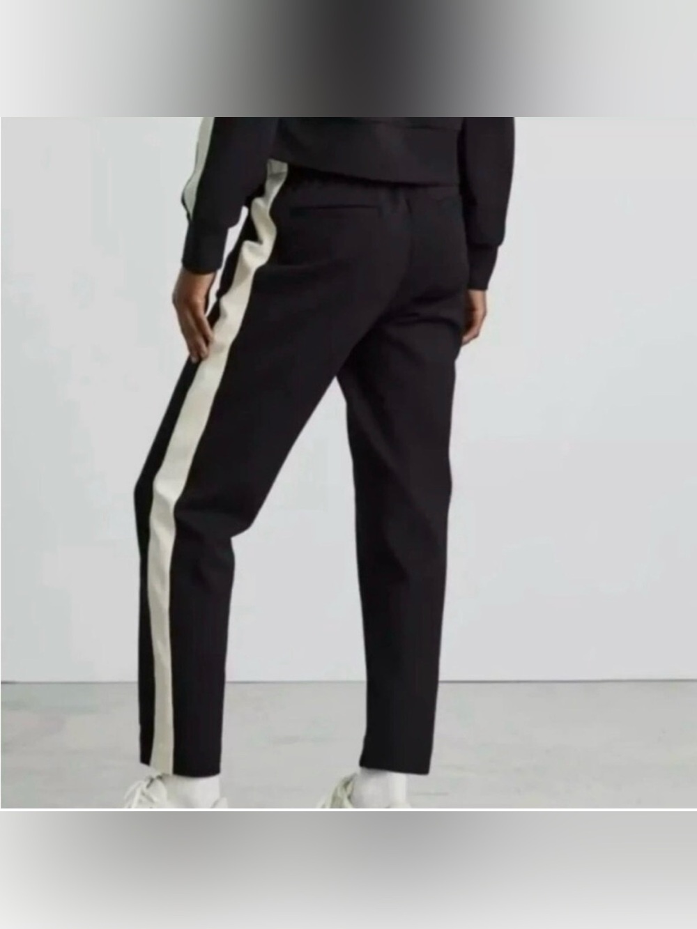 Everlane The Dream Pant Pull On With Cream Stripe on Side NWT